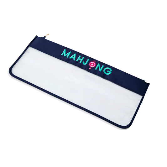 Navy Stitched Mahjong Bag