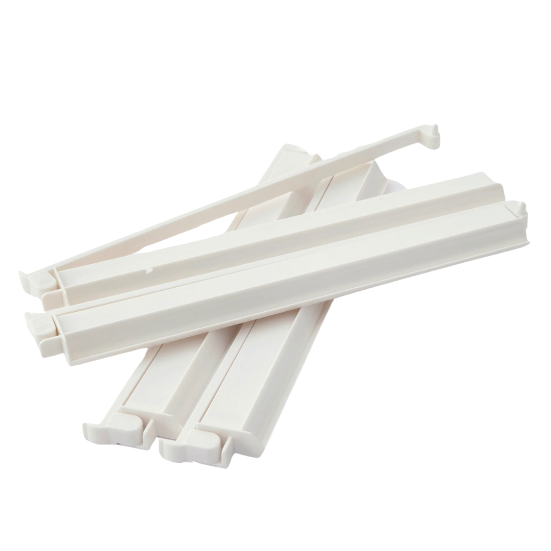 White Acrylic Rack & Pusher Set