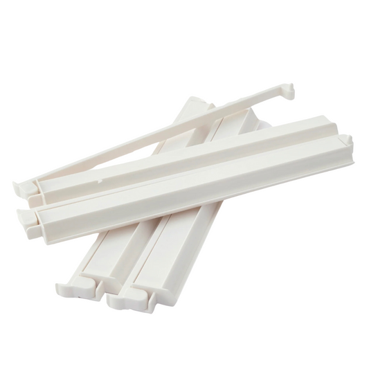 White Acrylic Rack & Pusher Set