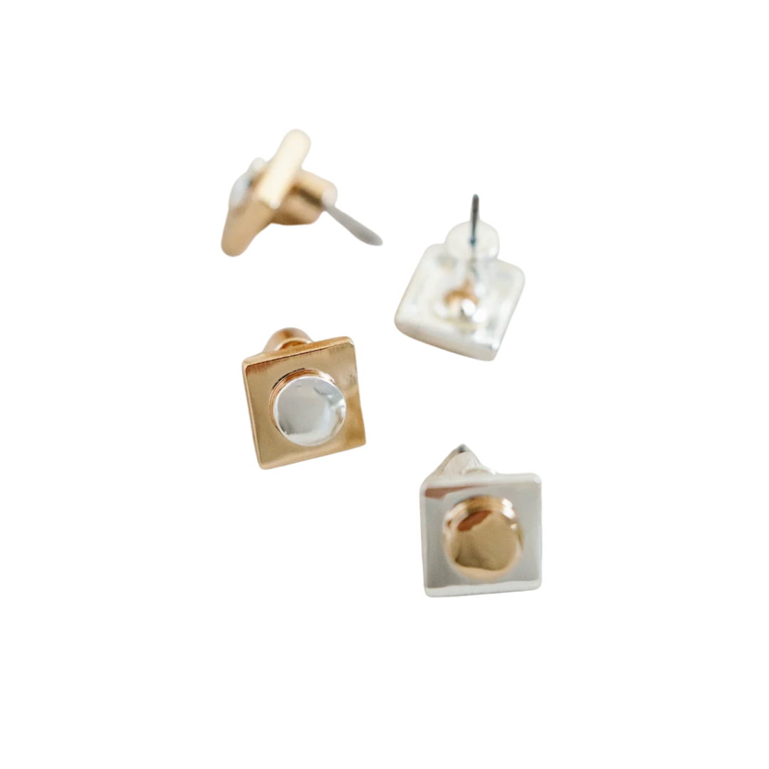 Geometric Stud Earrings