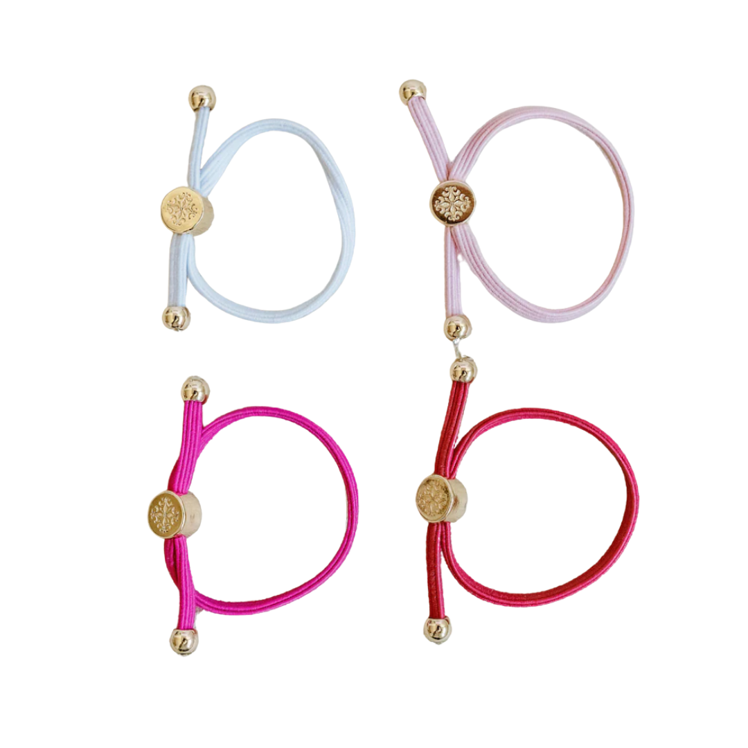 Kids Hair Tie Set - Pink