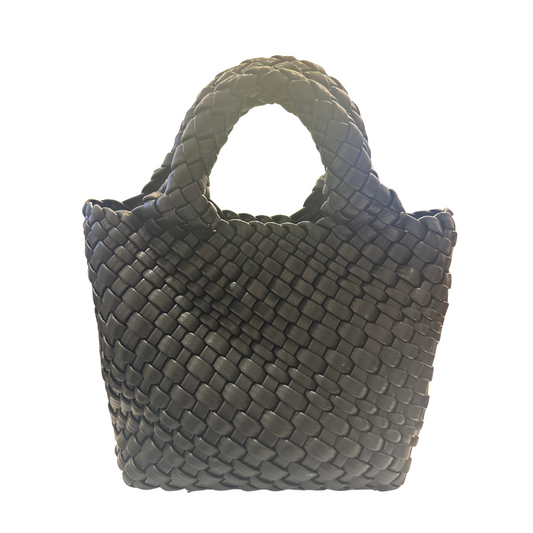 Small Woven Purse {Black}