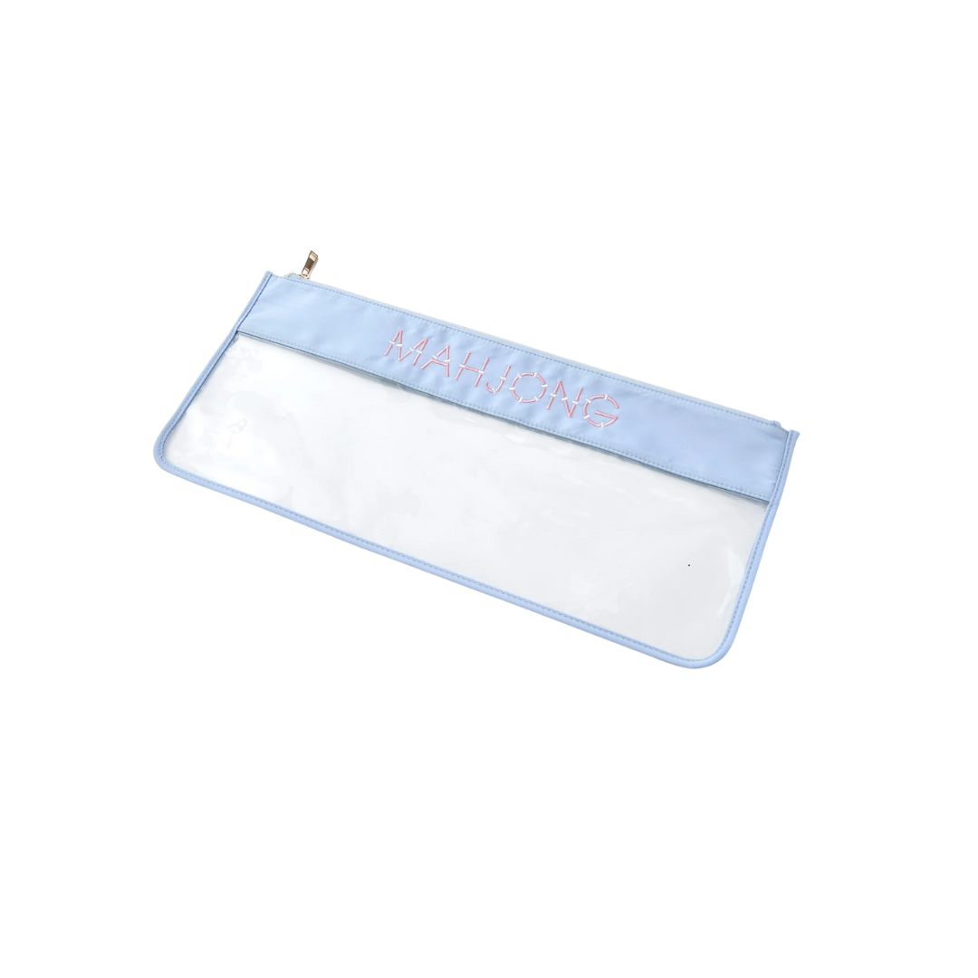 Light Blue Bamboo Mahjong Bag