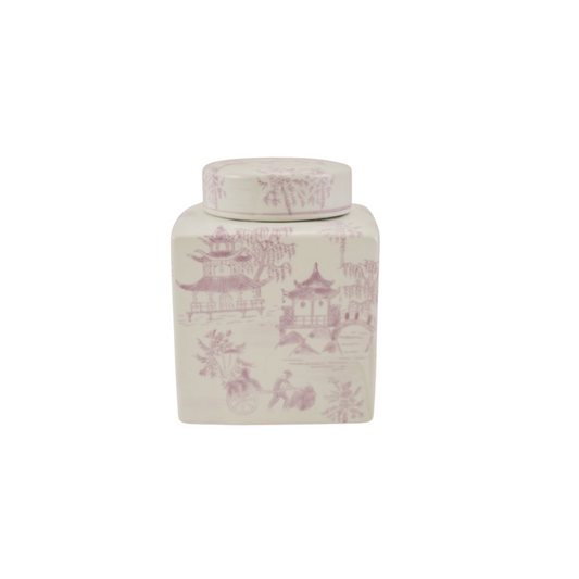 Chinoiserie Lidded Jar