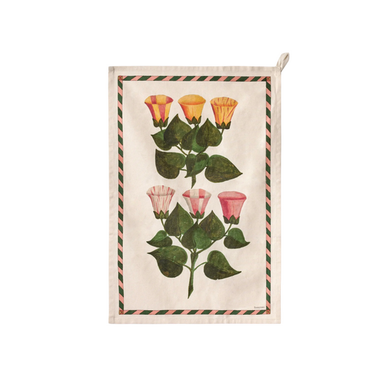 Festival of Flowers Tea Towel