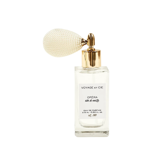 Perfume Spray with Ivory Pouf {Santal Epicer}
