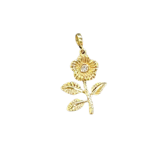 Gold Flower Charm
