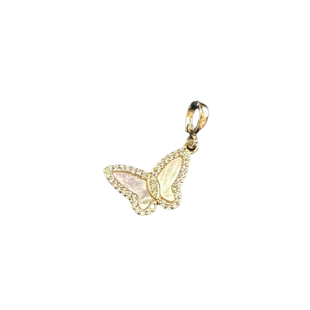 Mother of Pearl Butterfly Charm