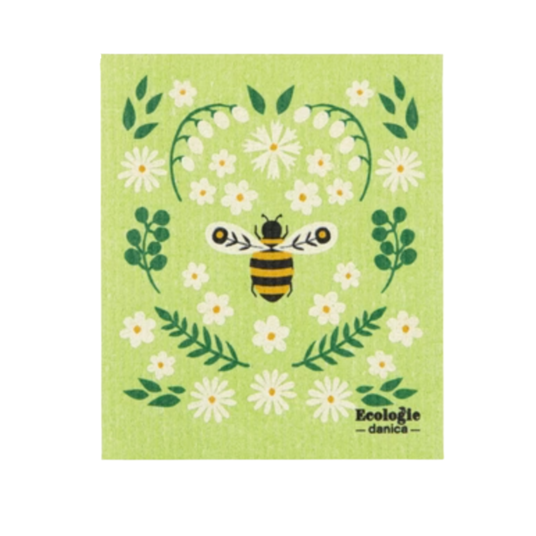 Swedish Dishcloth {Bee Garden}