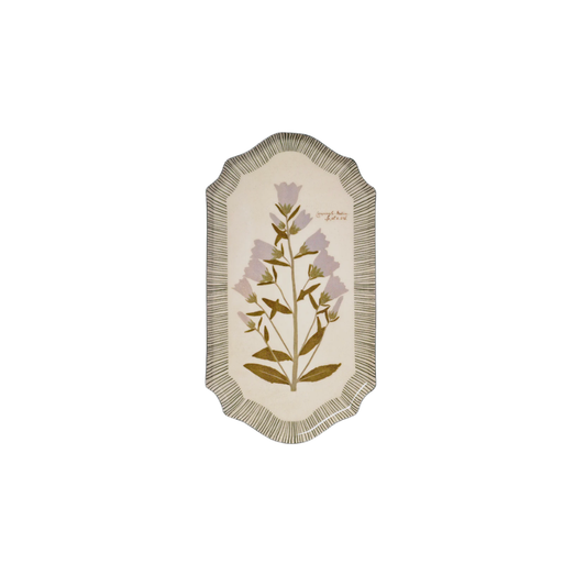 Campanula Bellflower Enamel Tray