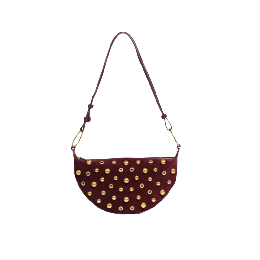 Studded Bag {Burgundy}