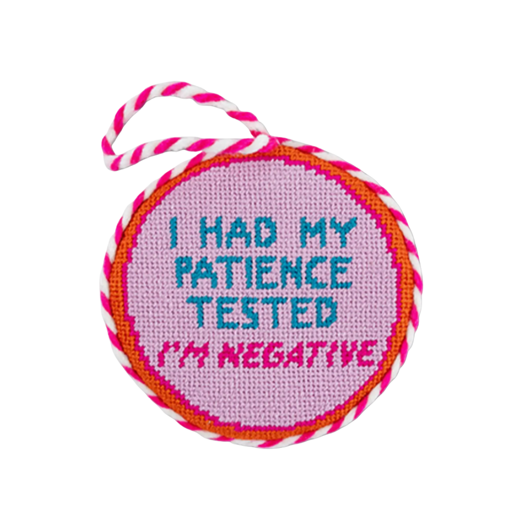 Needlepoint Ornament {Patience}