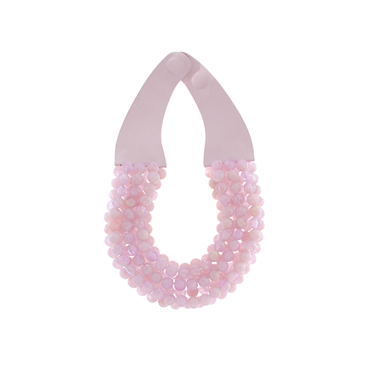 Light Pink Beaded Necklace