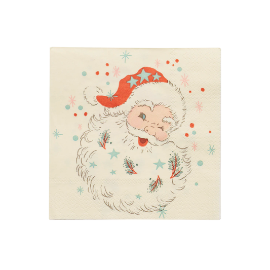 Vintage Santa Cocktail Napkin {20ct}