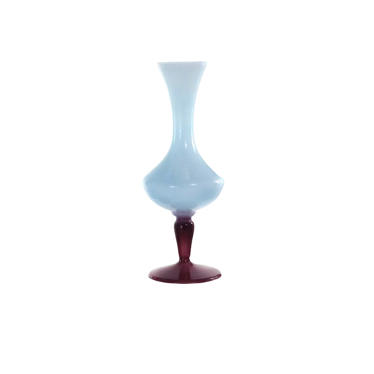 Arctic Aubergine Bud Vase {Hourglass}