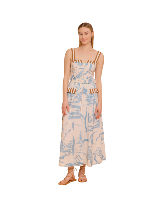 Foster Dress in Basket Trail