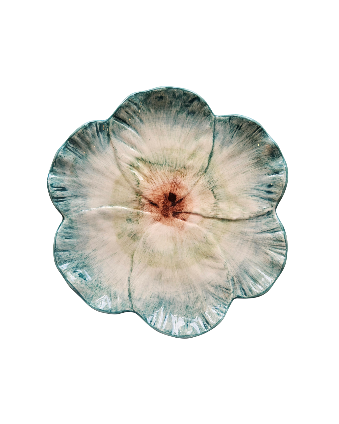 Flower Dessert Plate {Green}