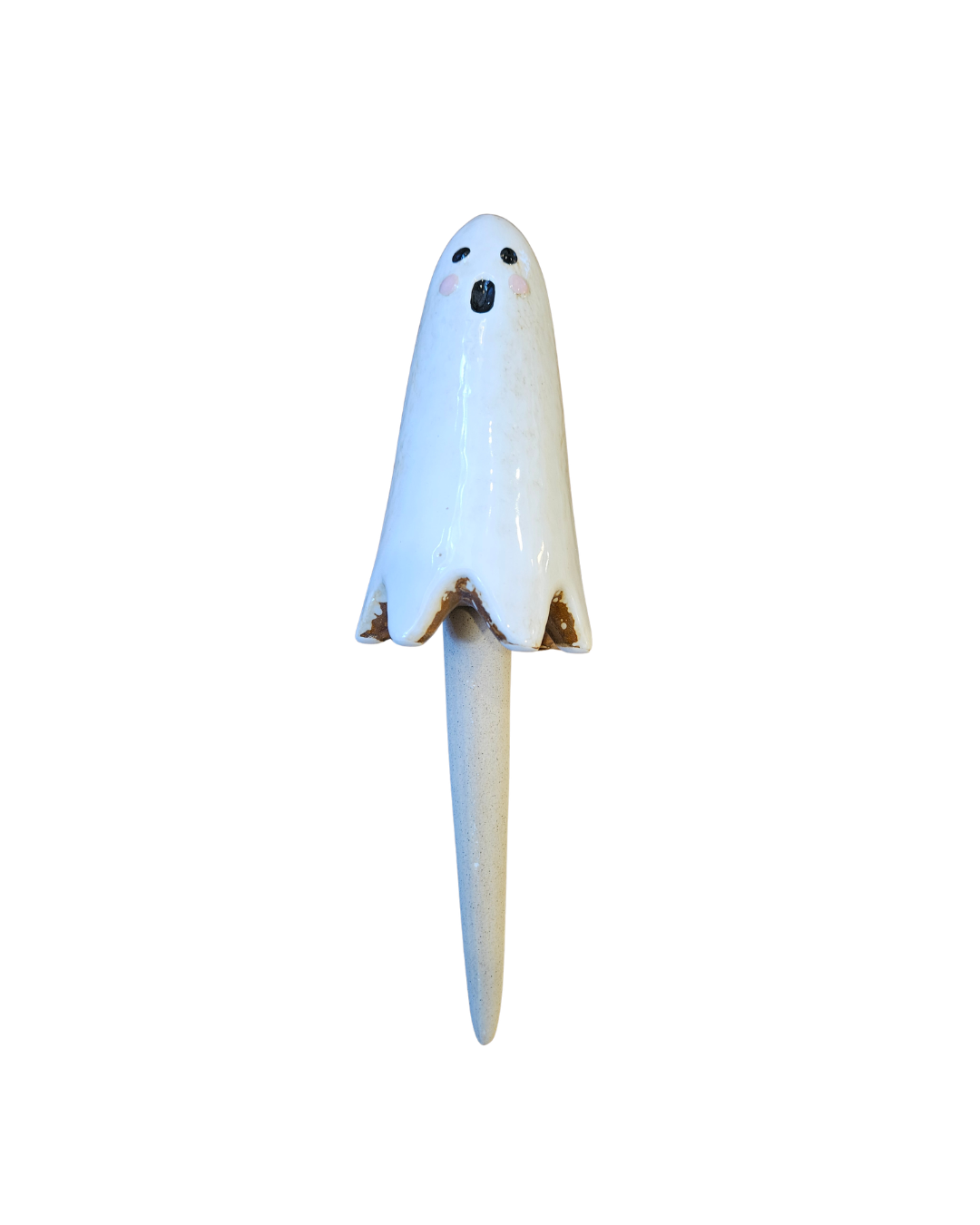 Ceramic Ghost Plant Stick {Large}