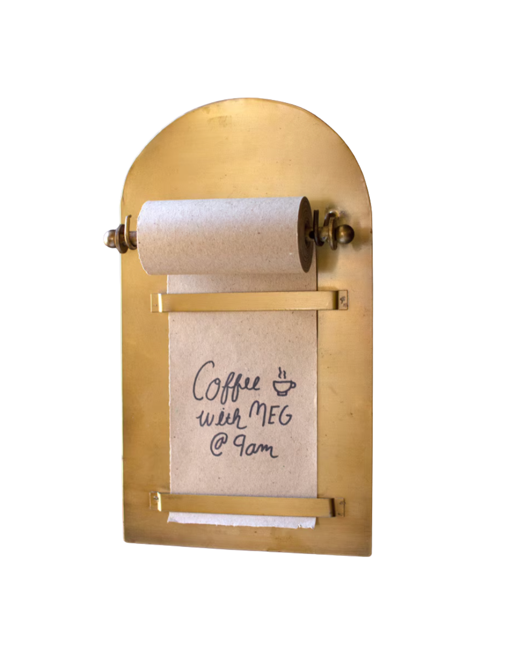 Antique Brass Magnetic Note Roll