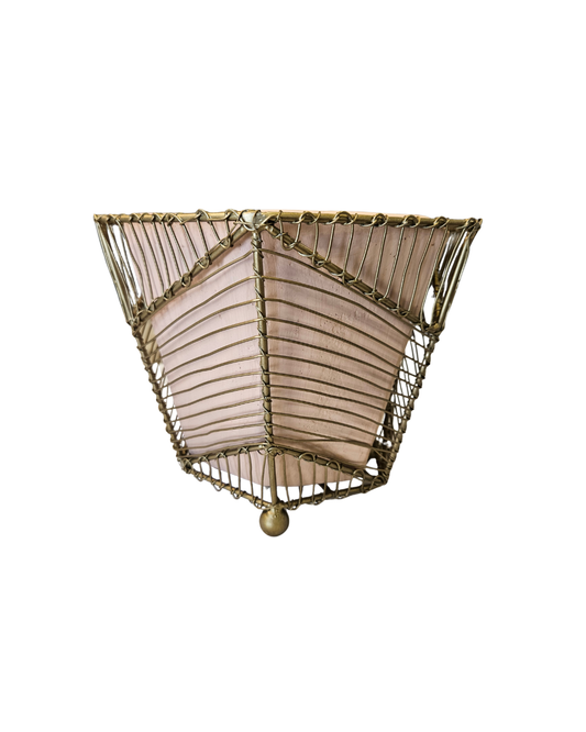 Terracotta Planter with Brass Wrap{XL}