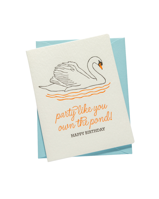 Swan Greeting Card