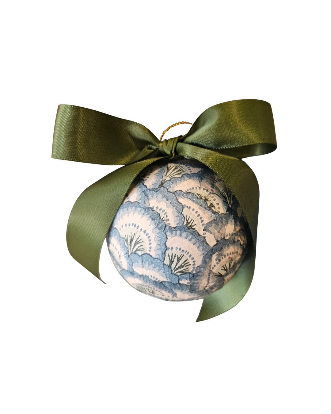 Paper Mache Ornament{French Fan}