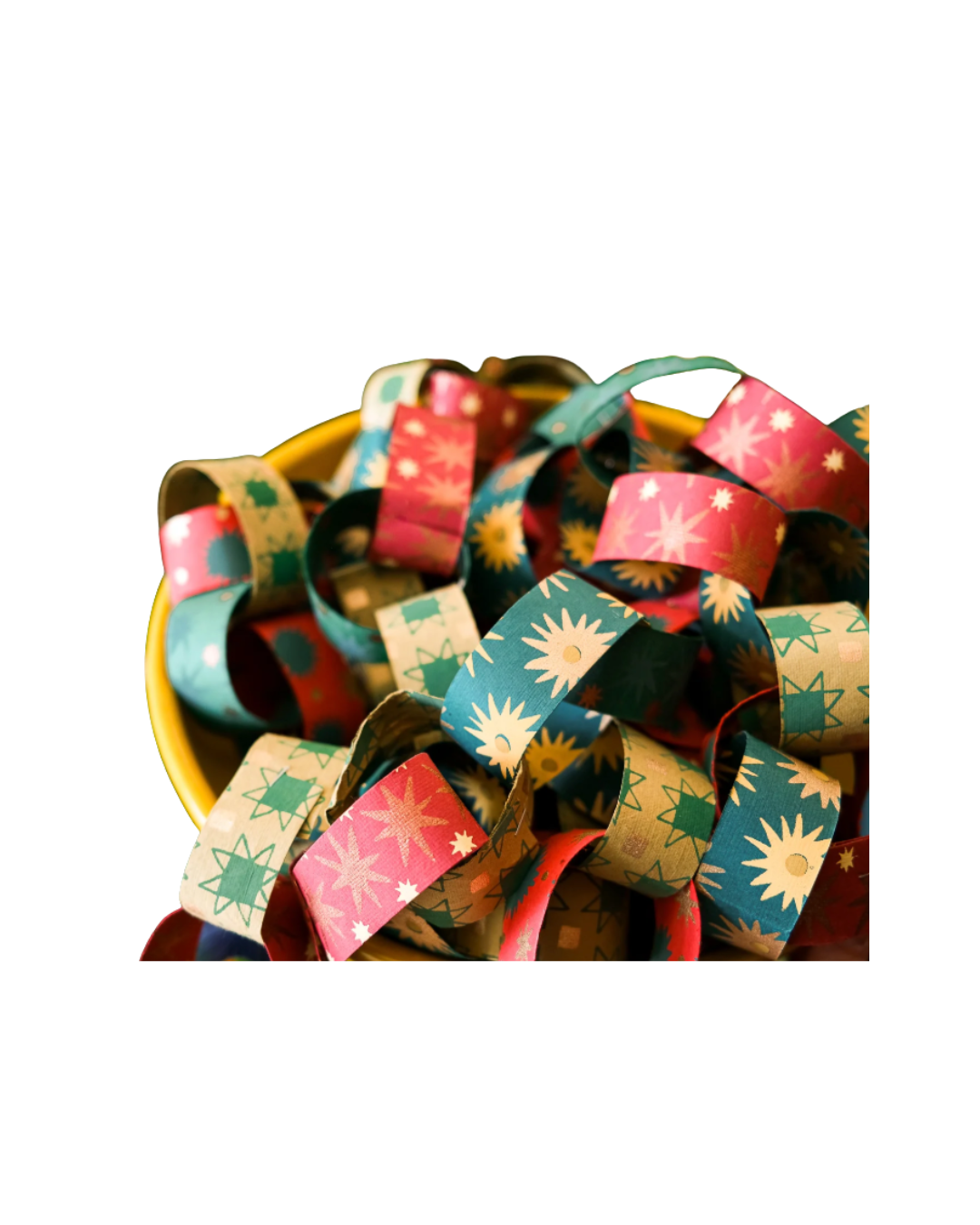 Screen Printed Paper Chain Kit {Festive}