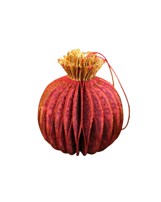 Paper Honeycomb Ornament {Pomegranate}