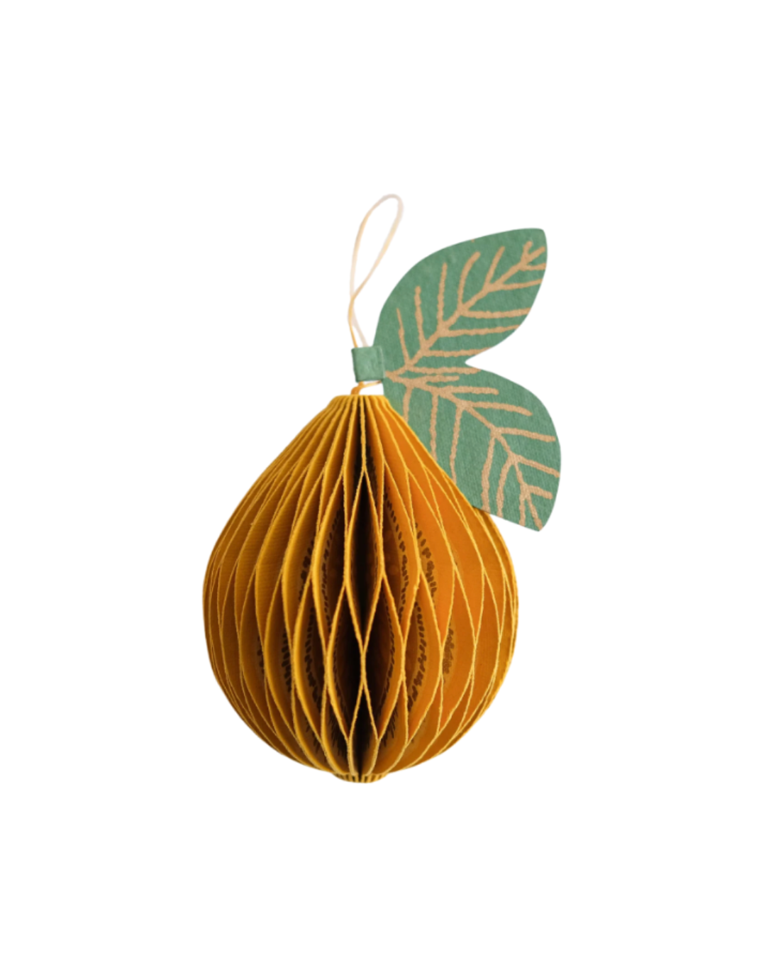 Paper Honeycomb Ornament {Lemon}