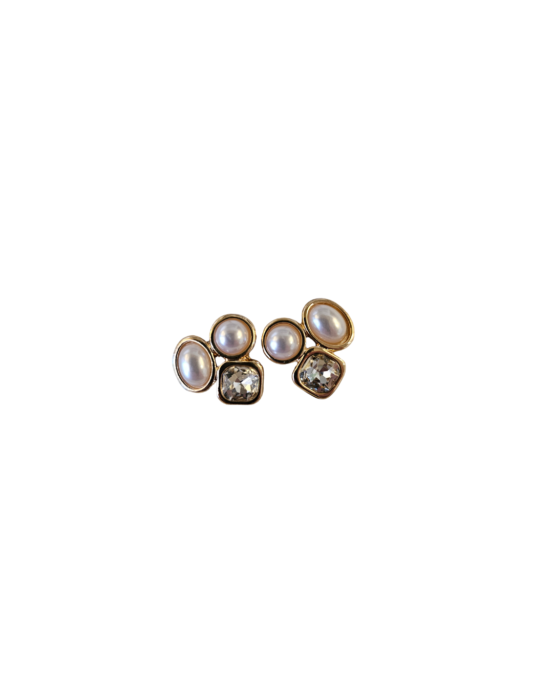 Cluster Stone Earrings