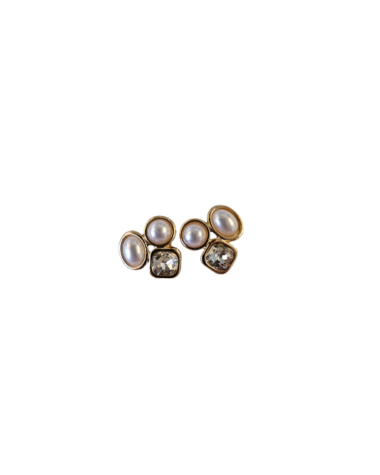Cluster Stone Earrings
