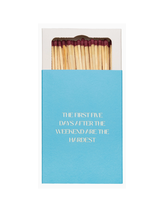 The First Five Days... Matchbox