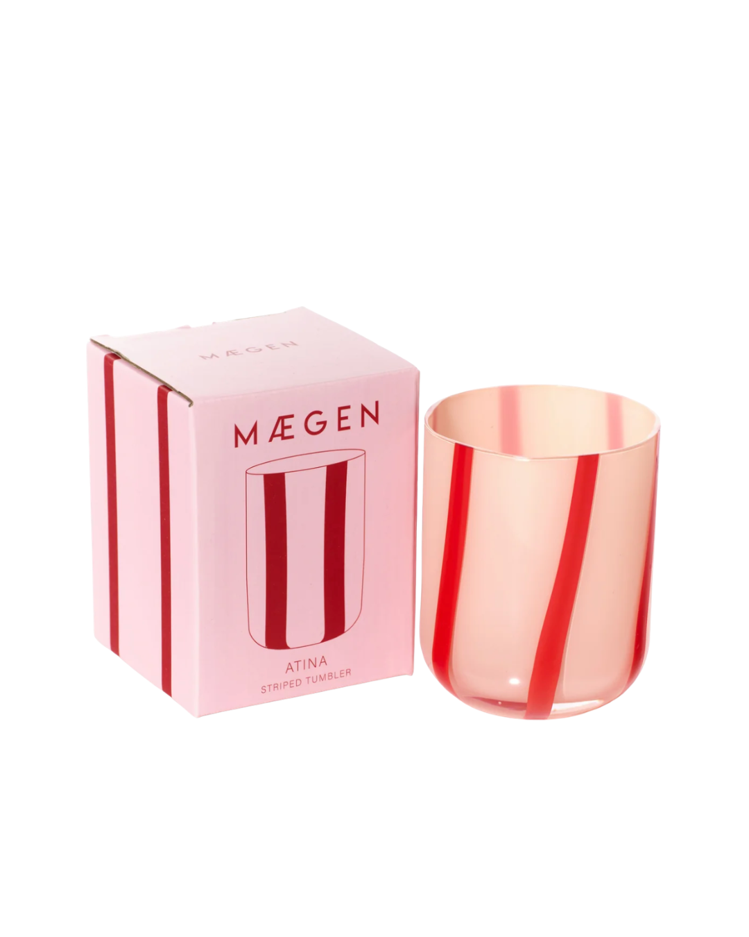 Atina Glassware {Pink & Red}
