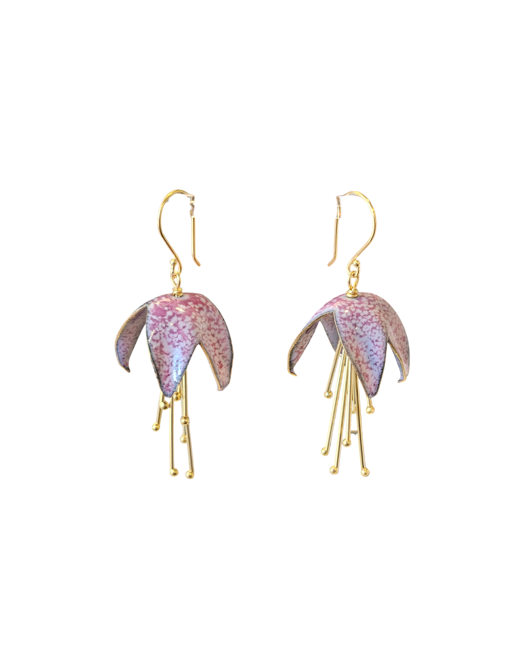 Large Fuchsia Flower Earring {Pink}