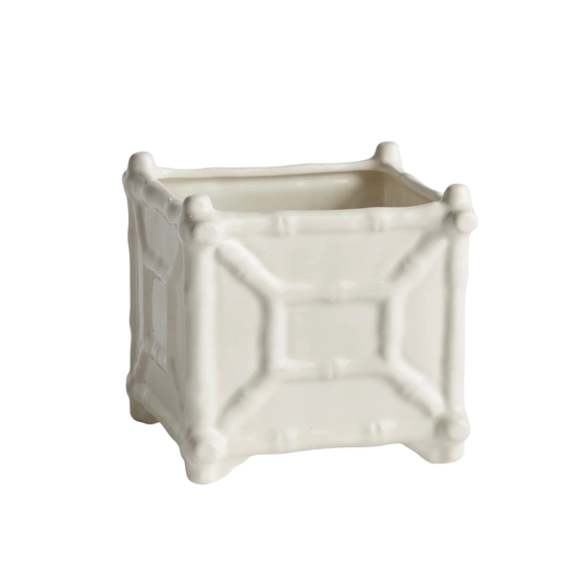 Chinoiserie Square Cachepot {Small}