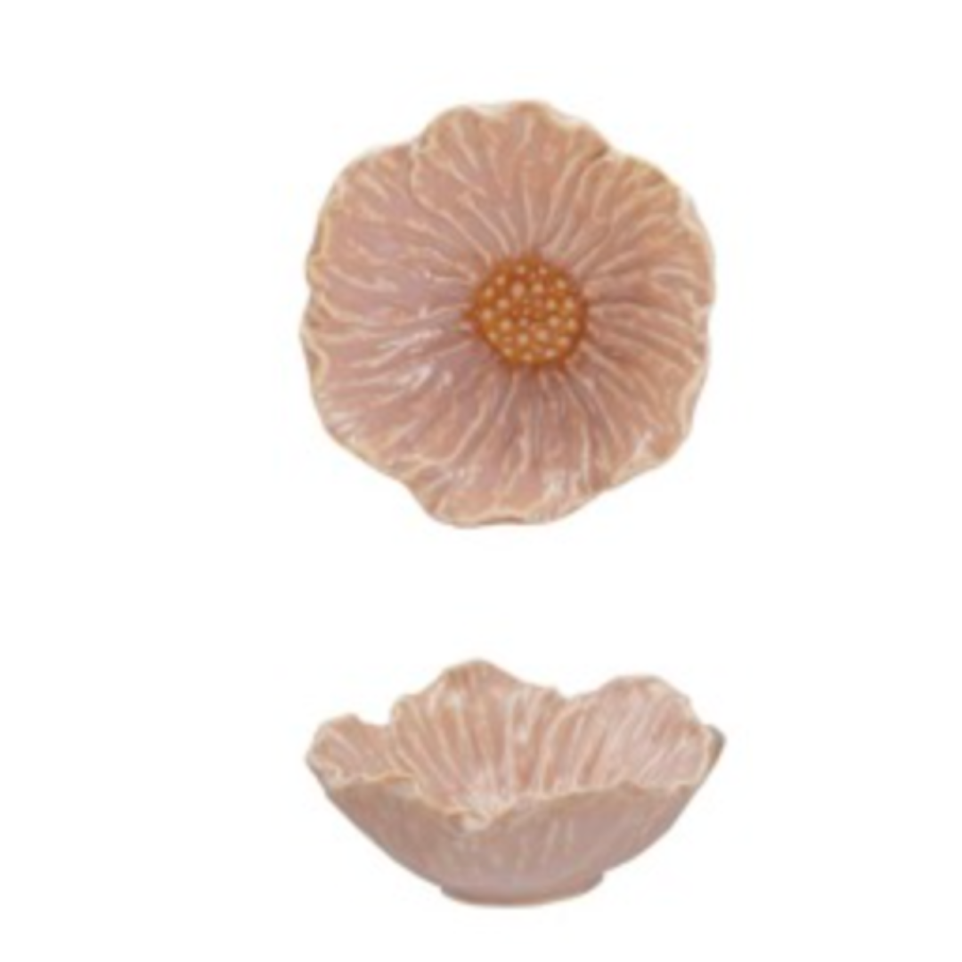 Stoneware Flower Bowl