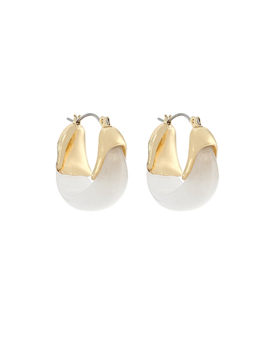 Marbled Acrylic Hoops