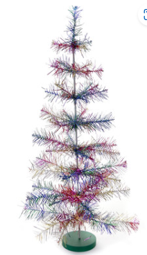 Shaggy Mylar Tinsel Tree