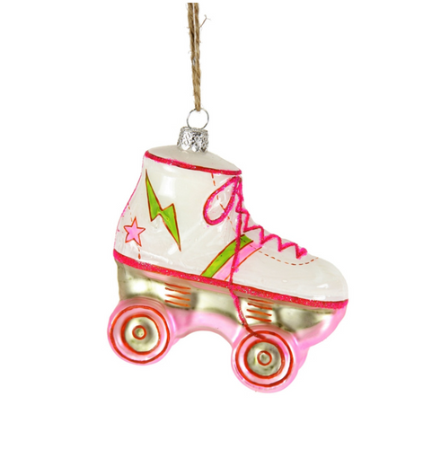Pink Roller Skate Ornament
