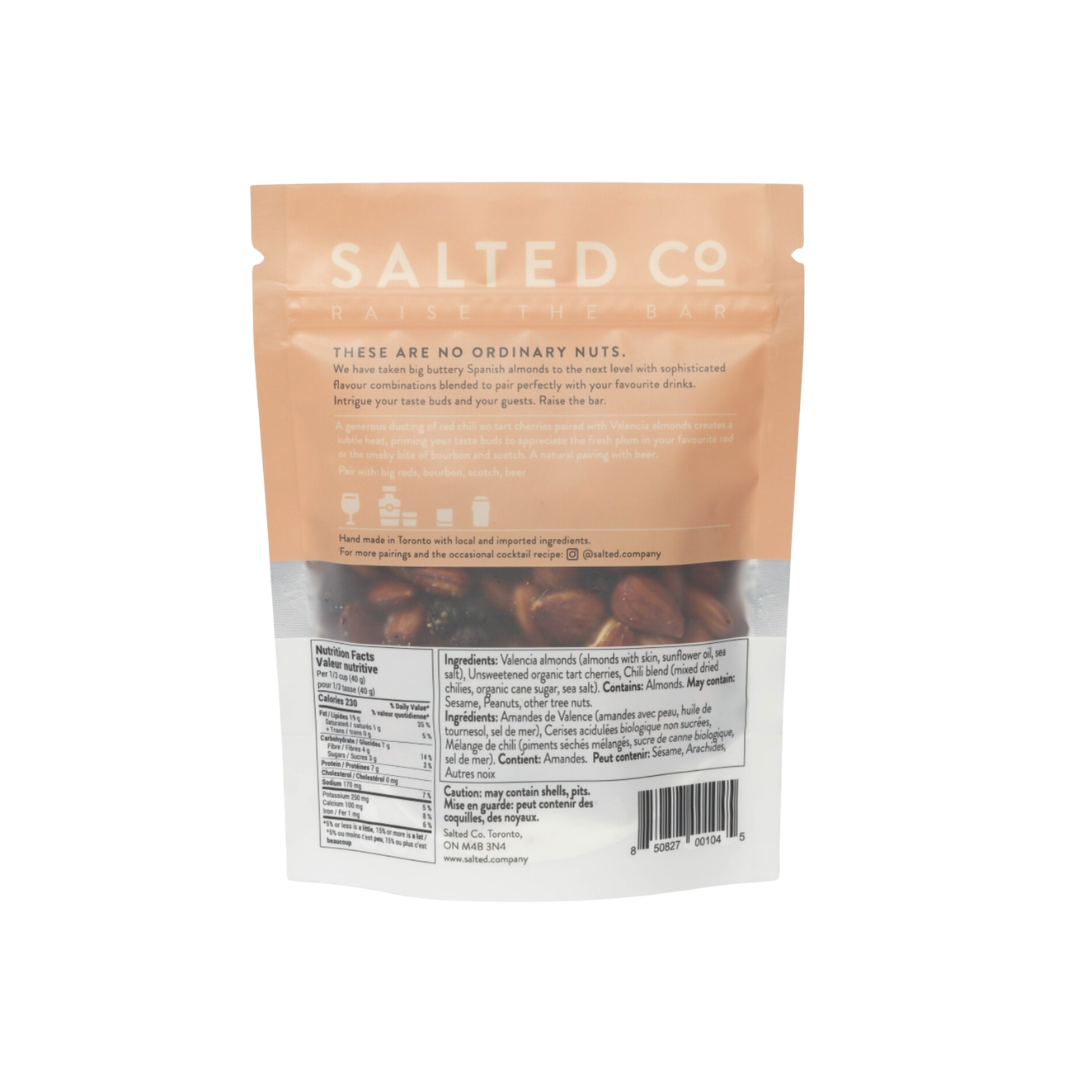 Valencia Almonds: Organic Tart Cherry & Spicy Chili