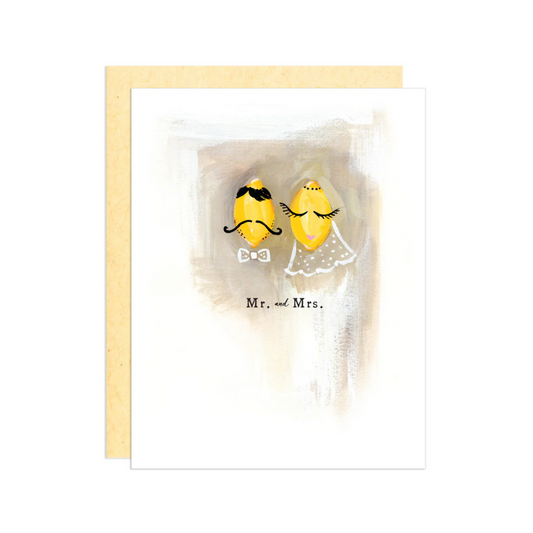 "Mr. and Mrs. Lemon" Card