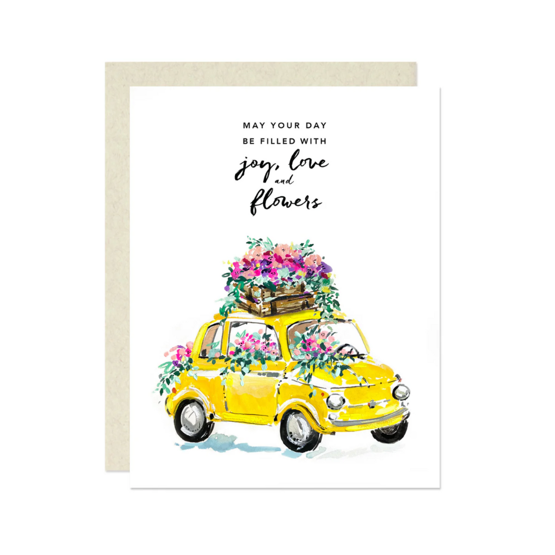 "Joy, Love, & Flowers" Card