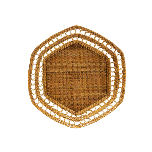 Hexagonal Woven Basket {Large}