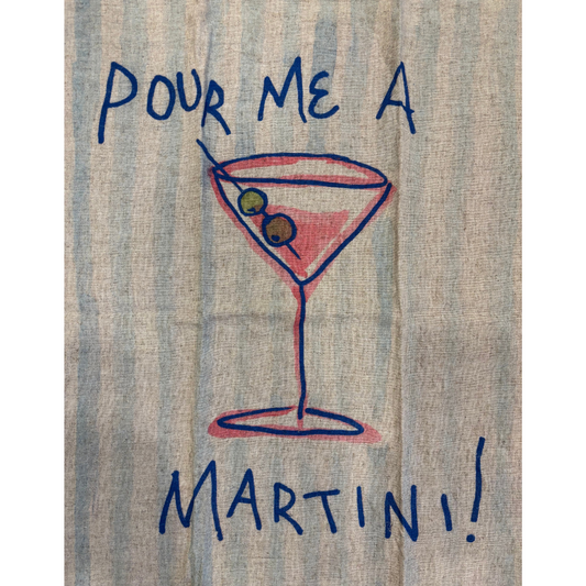 Linen Tea Towel {Martini}