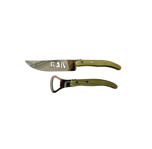 Berlingot 2 Piece Bar Set (Olive Green)
