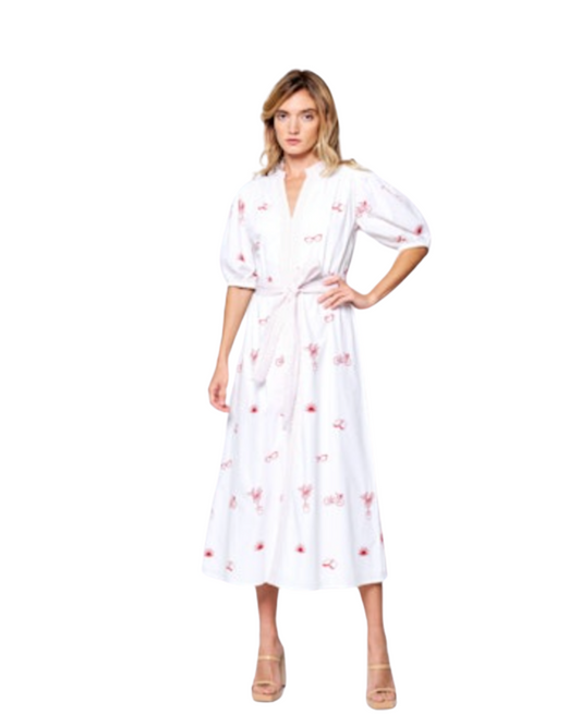 Shirly Embroidered Midi Dress