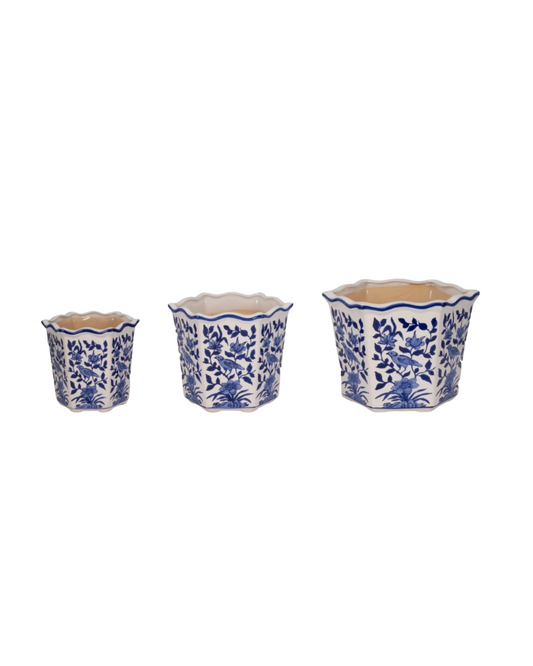 Chinoiserie Bird Planters