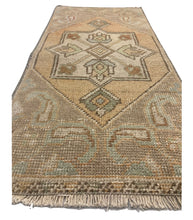 Load image into Gallery viewer, Vintage Rug {Mint Geometric}