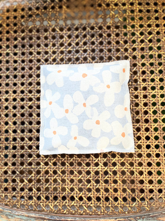 Floral and Dot Linen Lavender Sachet