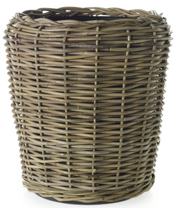 Rattan Basket with Plastic Liner 18"x19.5"